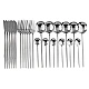 Set tacamuri 24 piese stil portughez otel inoxidabil culoare ARGINTIU Set tacamuri 24 piese stil portughez otel inoxidabil culoare ARGINTIU