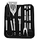 Set ustensile pentru gratar cu 9 accesorii otel inoxidabil Set ustensile pentru gratar cu 9 accesorii otel inoxidabil