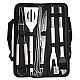 Set ustensile pentru gratar cu 9 accesorii otel inoxidabil Set ustensile pentru gratar cu 9 accesorii otel inoxidabil