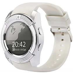 UB Smartwatch V8 HandsFree Bluetooth 3.0 Micro SIM Android Camera 1.3MP Alb