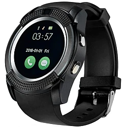 Smartwatch V8 HandsFree Bluetooth 3.0 Micro SIM Android Camera 1.3MP Negru