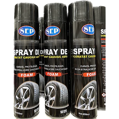 Spray - Spuma ingrijire anvelope si jante  SEP 650ml (1buc)