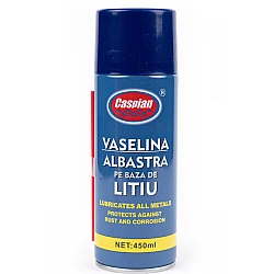 Spray vaselina albastra Caspian 450ml pe baza de litiu