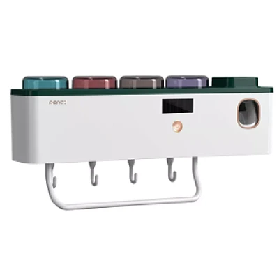 Sterilizator UV cu suport pentru periuță de dinți/Dozator de pastă Sterilizator UV cu suport pentru periuță de dinți/Dozator de pastă