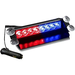 Stoboscop led auto 6 moduri Rosu si Albastru
