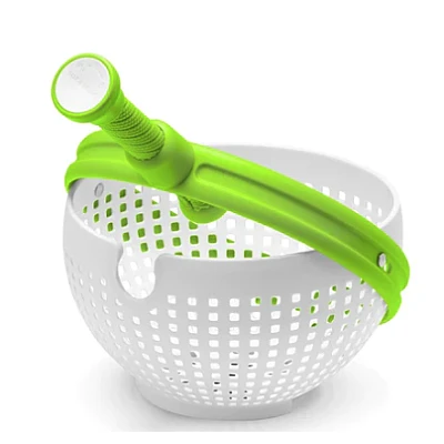 Strecuratoare multifunctionala rotativa cu maner verde Strecuratoare multifunctionala rotativa cu maner verde