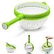 Strecuratoare multifunctionala rotativa cu maner verde Strecuratoare multifunctionala rotativa cu maner verde