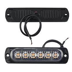 Stroboscop 6 LED lumini de avertizare pentru platforma  ATV  Tractor  Jeep  Off Road