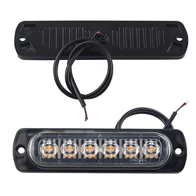Stroboscop 6 LED lumini de avertizare pentru platforma, ATV, Tractor, Jeep, Off Road Stroboscop 6 LED lumini de avertizare pentru platforma ATV Tractor Jeep Off Road