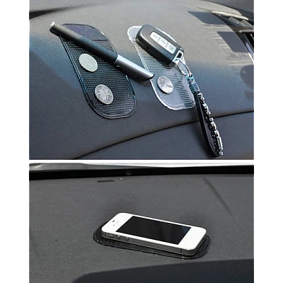 Set 2 X Suport auto universal pentru telefon cauciucat pentru bord anti-alunecare silicon Set 2 X Suport auto universal pentru telefon cauciucat pentru bord anti-alunecare silicon
