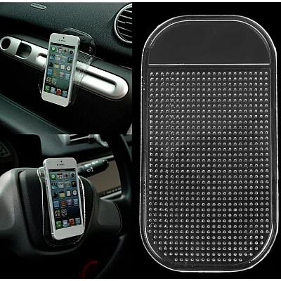 Set 2 X Suport auto universal pentru telefon cauciucat pentru bord anti-alunecare silicon Set 2 X Suport auto universal pentru telefon cauciucat pentru bord anti-alunecare silicon
