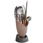 Suport decorativ pentru ustensile stil ghivechi cu scurgere