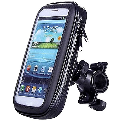 Suport husa telefon mobil LX 01 pentru bicicleta si motocicleta rezistent apa si socuri touchscreen rotativ negru Suport husa telefon mobil LX 01 pentru bicicleta si motocicleta rezistent apa si socuri touchscreen rotativ negru
