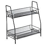 Suport organizator din metal cu 2 etajere AMIGOLD