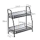 Suport organizator din metal cu 2 etajere AMIGOLD Suport organizator din metal cu 2 etajere AMIGOLD