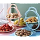 Suport pliabil cu 3 tavi pentru fructe dulciuri snack Suport pliabil cu 3 tavi pentru fructe dulciuri snack
