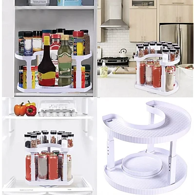 Suport rotativ cu 2 nivele pentru recipiente Spice Spinner Suport rotativ cu 2 nivele pentru recipiente Spice Spinner