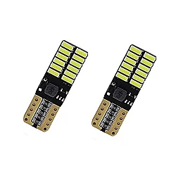 Set 2 Canbus T10 W5W Bec LED Instrumente Interior Culoare Alb