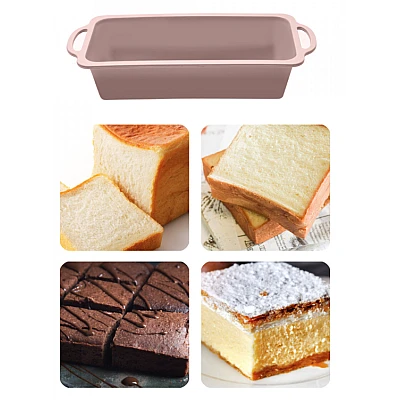 Tava copt silicon 14 X 30 x 6.5 cm pentru chec paine cozonac Tava copt silicon 14 X 30 x 6.5 cm pentru chec paine cozonac