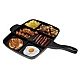 Tigaie grill multifunctionala cu 5 compartimente pentru gatit MANER LEMN