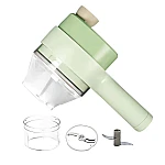 Tocator 4 in 1 Electric pentru Alimente Ideal pentru Taiere Carne Legume Fructe Portabil Verde