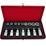 Trusa 16 piese 1/2 chei tubulare torx si capete biti torx 