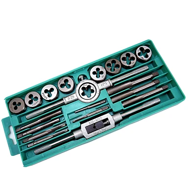 Trusa 20 piese filiere M3-M12 si tarozi 3-12mm Trusa 20 piese filiere M3-M12 si tarozi 3-12mm