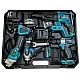 Trusa completa 4 Piese 24V 5AH ce contine : Rotopercutor Bormasina Autofiletanta de impact si  Flex