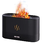 Umidificator Ultrasonic Cu Efect Flacara Silentios Negru