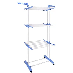 UB Uscator Vertical pentru Rufe Haine Mobil si Pliabil pentru Spatii Mici 173X78X50 cm