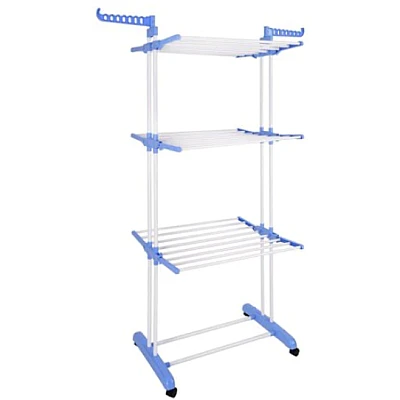 UB Uscator Vertical pentru Rufe Haine Mobil si Pliabil pentru Spatii Mici 173X78X50 cm