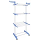 UB Uscator Vertical pentru Rufe Haine Mobil si Pliabil pentru Spatii Mici 173X78X50 cm