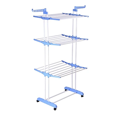 Uscator pentru rufe cu 3 nivele si suport pentru umerase dimensiuni 75x64x170cm Uscator pentru rufe cu 3 nivele si suport pentru umerase dimensiuni 75x64x170cm