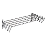 Uscator rufe din aluminiu retractabil cu prindere in perete si 5 bare
