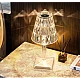 Veioza stil cristal led ALB CALD incarcare USB Veioza stil cristal led ALB CALD incarcare USB