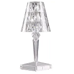 Veioza stil cristal led ALB CALD incarcare USB
