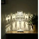 Veioza stil cristal led ALB CALD incarcare USB Veioza stil cristal led ALB CALD incarcare USB