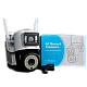 Camera de supraveghere IP 2 EYES VIEW 2 ECRANE in acelasi timp 5.0MPX rotire 360 de grade vedere pe timp de noapte Camera de supraveghere IP 2 EYES VIEW 2 ECRANE in acelasi timp 5.0MPX rotire 360 de grade vedere pe timp de noapte
