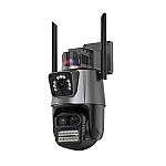 Camera de Supraveghere dubla WIFI Rotativa cu Sirena 8MP