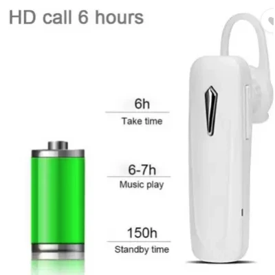 Casca bluetooth cu microfon Alb