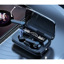 Casti wireless M19 cu cutie de incarcare si afisaj digital Compatibilitate universala bluetooth