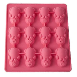 Forma prajituri din silicon pentru ciocolata si bomboane model piggy Forma prajituri din silicon pentru ciocolata si bomboane model piggy