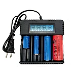 Incarcator HD-8992A cu DISPLAY 4 Acumulatori 4.2V Li-Ion 18650/26650 cu 4 Porturi la priza 220v