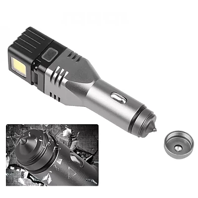 Incarcator auto 3 in 1, USB, magnet, lanterna COB