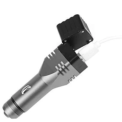 Incarcator auto 3 in 1, USB, magnet, lanterna COB