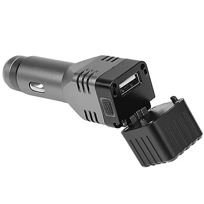 Incarcator auto 3 in 1, USB, magnet, lanterna COB