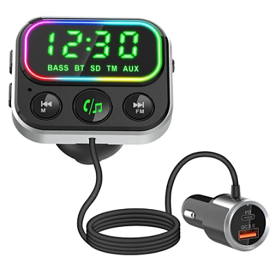 Incarcator auto cu Bluetooth 5.0 MP3 Incarcator auto cu Bluetooth 5.0 MP3