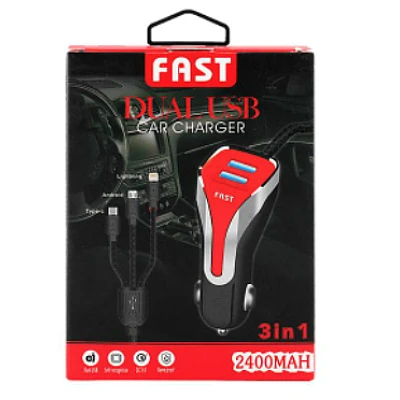 Incarcator auto rapid BULUD 3 in 1 2400mAh Incarcator auto rapid BULUD 3 in 1 2400mAh