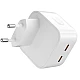 Incarcator compact cu doua porturi USB-C 35W USB C Incarcator compact cu doua porturi USB-C 35W USB C