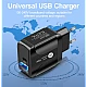 Incarcator de PRIZA PD 18W cu 2 porturi QC3.0 Incarcator de PRIZA PD 18W cu 2 porturi QC3.0